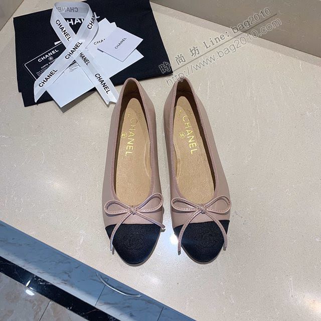 Chanel女鞋 香奈兒頂級芭蕾舞鞋 Chanel羊皮舒適平底鞋  naq1082
